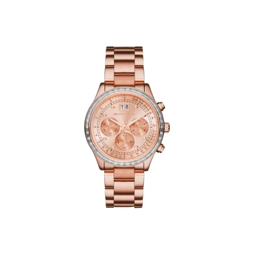 MICHAEL KORS Наручные часы Кварцевый механизм Ремешок из нержавеющей стали 40 мм Розовое золото Циферблат Женские часы