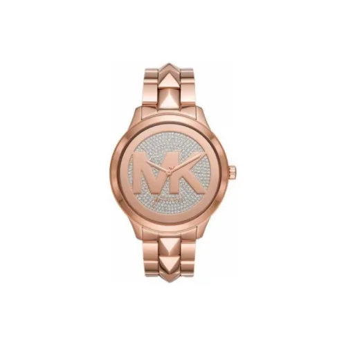 MICHAEL KORS Наручные часы Кварцевый механизм Ремешок из нержавеющей стали 44 мм Розовое золото Циферблат Женские часы