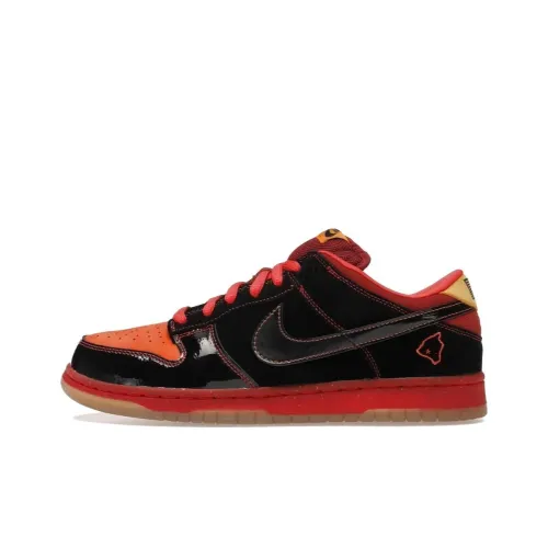 Nike Dunk SB Hawaii Low Топ Скейтборд Кроссовки Мужские Черные Оранжевые