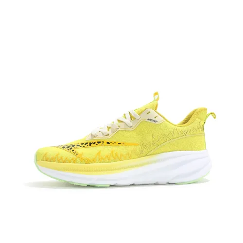 MEIKE Slip-resistant Abrasion-resistant Breathable Lightweight Rebound Low-Top Running Shoes Unisex Cheetah Yellow MEIKE Противоскользящий Устойчивый к истиранию Дышащий Легкий Низкий топ Беговые кроссовки Унисекс Cheetah Желтый