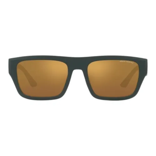 ARMANI EXCHANGE Вакуумно-формованные Квадратные Солнцезащитные очки Мужские Темно-зеленые