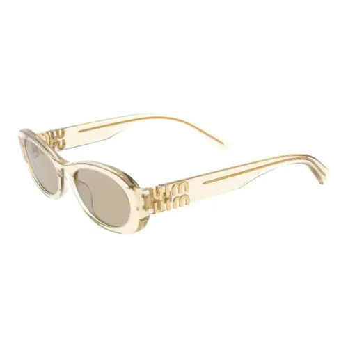MIU MIU OVAL SUNGLASSES Женские Желтые