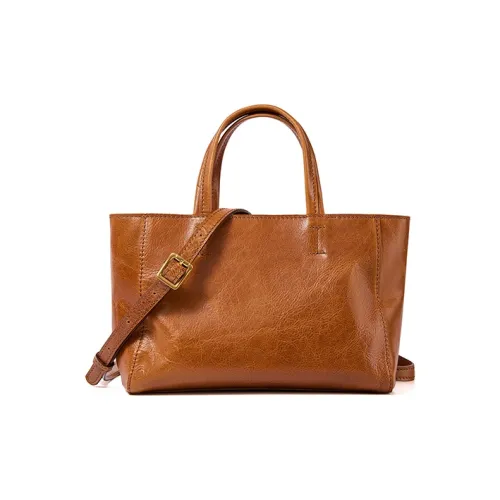 KAISER Коровья кожа Сумка Средний Женские Закатно-желтый Черный Коричневый