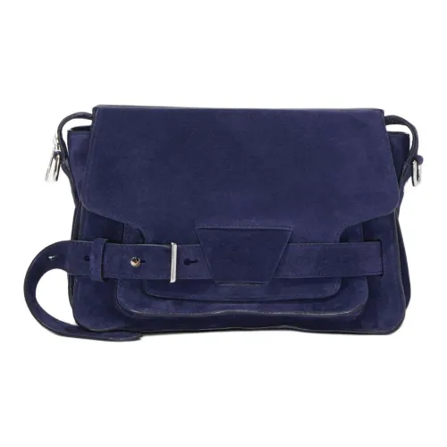PROENZA SCHOULER Замша Saddle Сумка через плечо Женская Темно-Морской Синий