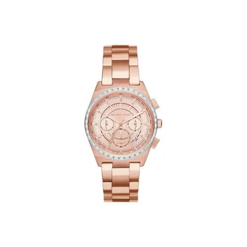 MICHAEL KORS Well Collection Women's Watch Кварцевый механизм ремешок из нержавеющей стали 38 мм розовое золото циферблат женские часы