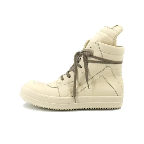 RICK OWENS High Top Canvas Shoes Men's