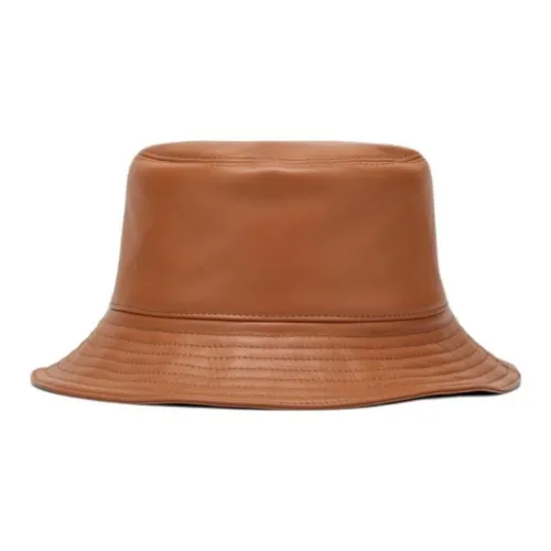 LOEWE Кожа Шляпы ведра Женские Коричневый