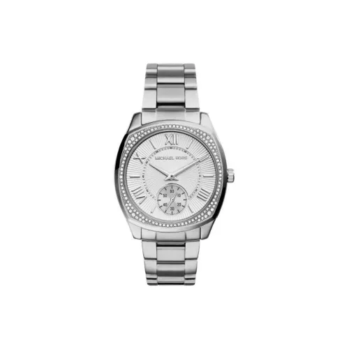 MICHAEL KORS Наручные часы Кварцевый механизм Нержавеющая сталь Ремешок 39 мм Белый циферблат Унисекс MK6133