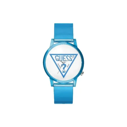 GUESS Women's Watch Кварцевый механизм Резиновый ремешок 42 мм Белый циферблат