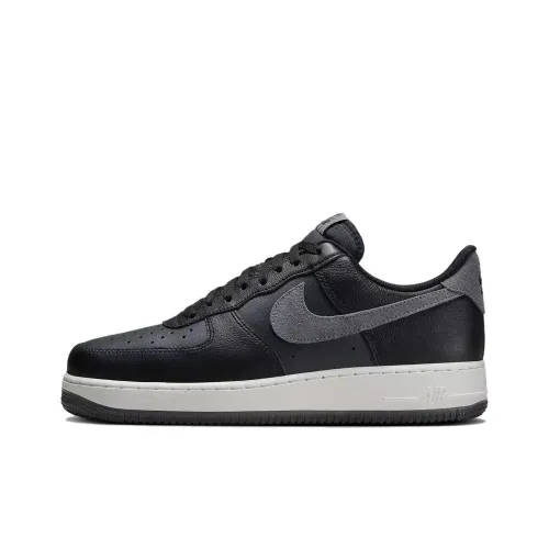 Nike Air FORCE 1 Low Топ Скейтборд Кроссовки Мужские Черные Серые