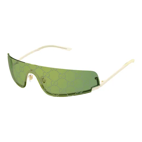 GUCCI Металл Нерегулярная форма Солнцезащитные очки Унисекс Золотой