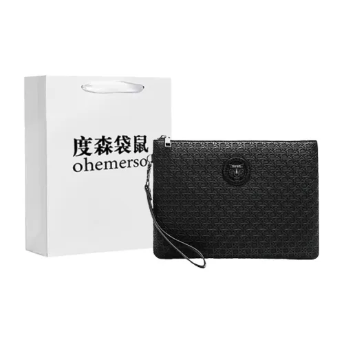 Dusen Kangaroo ПУ (полиуретан) клатч мужской черный