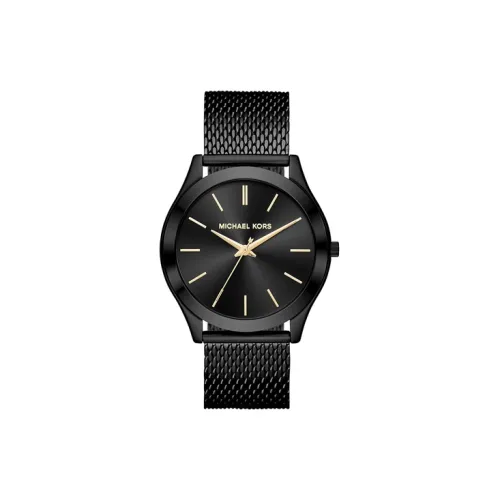 MICHAEL KORS Slim Fit Track Collection Мужские часы Кварцевый механизм Ремешок из нержавеющей стали 44 мм Черный циферблат