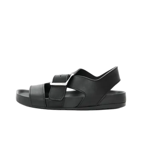 LOEWE Ease Buckle One Ремень Сандалии Черные Женские