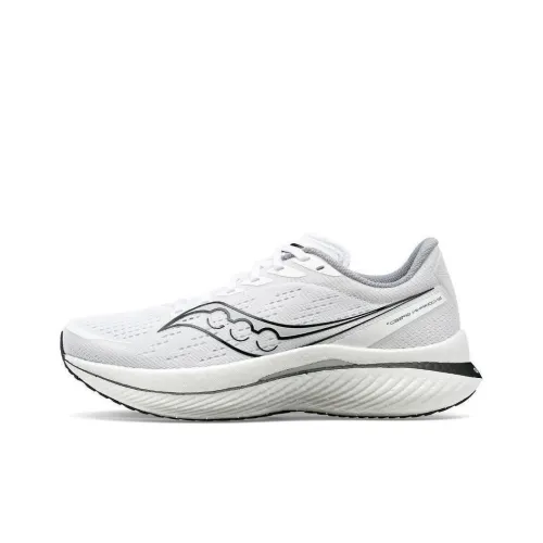 Saucony Endorphin Speed 3 Дышащий Легкий Поддержка Амортизация Низкий Топ Беговые кроссовки Мужские Белый Черный