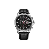 Чёрный кожа, чёрный циферблат