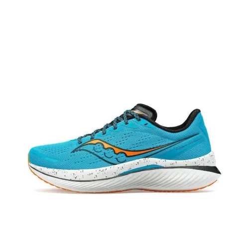 Saucony Endorphin Speed 3 Амортизация Износостойкий Низкий Топ Беговые кроссовки Мужские Синий Белый