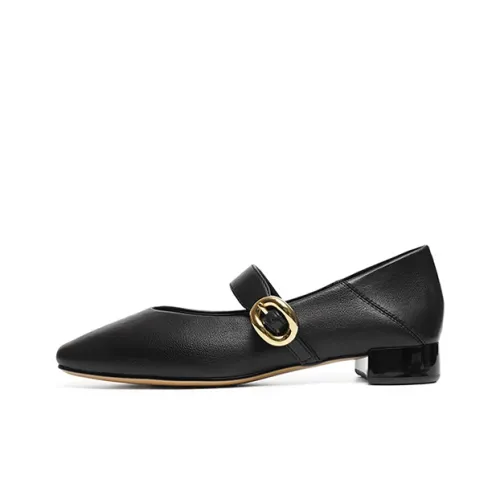 RED DRAGONFLY Грубый каблук Мэри Джейн Женские обувь