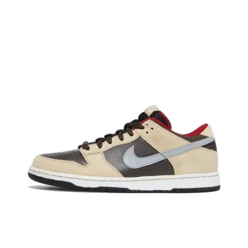 nike Dunk SB Темный шоколад льняная ткань низкий топ скейтбординг мужские черный коричневый