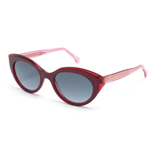 CarolinaHerrera Кошачий глаз Солнцезащитные очки Мужской Красный