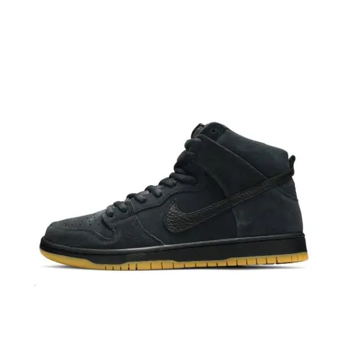 Nike Dunk High Pro Темный GREY Высокий Топ Скейтборд Кроссовки Мужские Черные