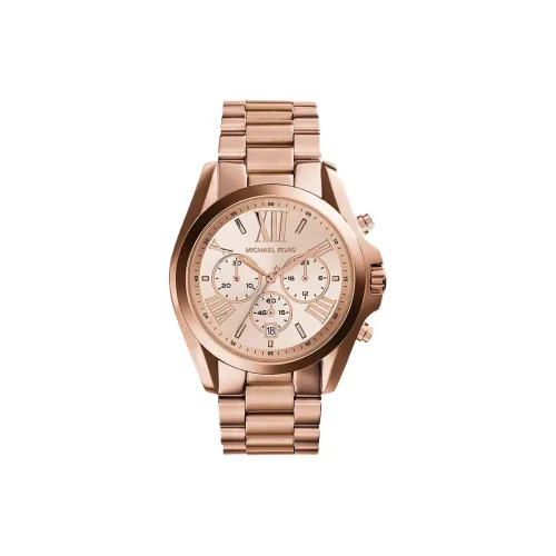 MICHAEL KORS Наручные часы Кварцевый механизм Нержавеющая сталь Ремешок 43 мм Розовое золото Циферблат Унисекс MK5503