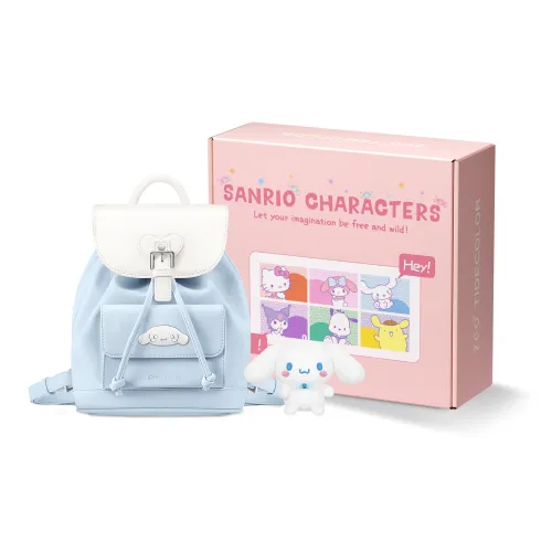 Zgo Sanrio Cinnamoroll ПУ (полиуретан) Сумка-ведро Рюкзак Средний Женский Небесно-голубой