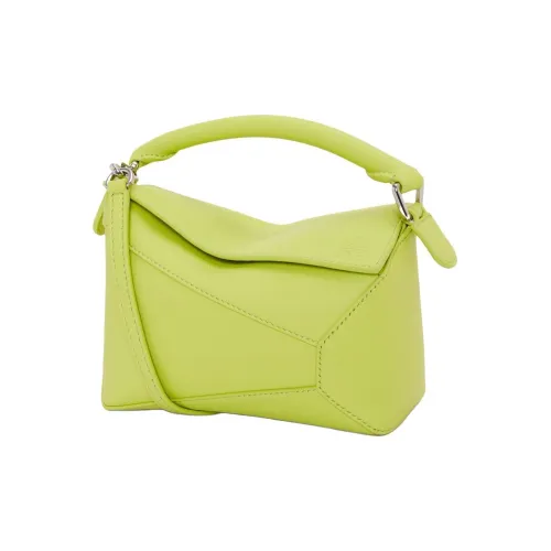 LOEWE Пазл Коровья кожа Сумка Сумка через плечо Сумка через плечо Мини Женская Fennel