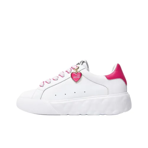 LOVE MOSCHINO Низкие кроссовки для скейтбординга Женские Белые