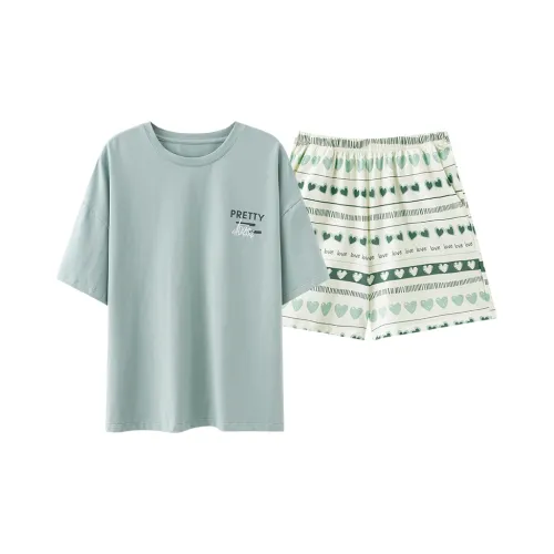 Chun Xi Лаймово-зеленый Женские Пижамные комплекты