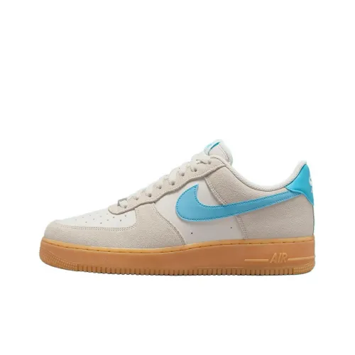 Nike Air FORCE 1 Устойчивые к истиранию Дышащие Низкие Кроссовки для скейтбординга Мужские Серый Синий