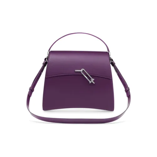 TAD FAB Гладкая коровья кожа Курьерская сумка Сумка на одно плечо Большая унисекс Черный Фиолетовый Коричневый