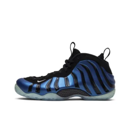 nike Foamposite One Sharpie Пачка MID Топ Винтажные баскетбольные кроссовки Мужской Черный белый и синий