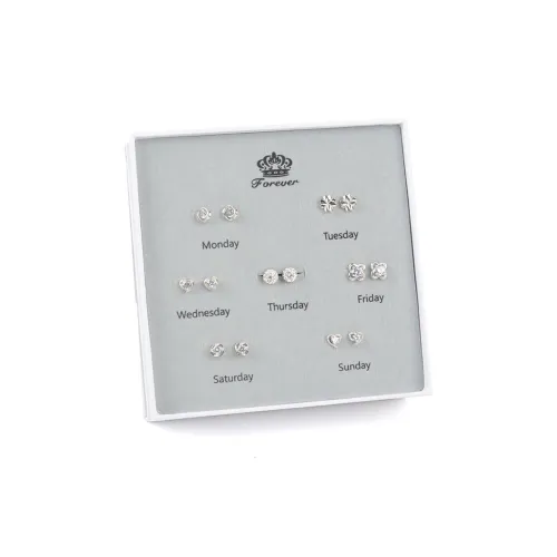 Серьги-гвоздики из серебра 925 пробы DJIN женские