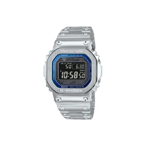 CASIO 5000 Collection Солнечный кварцевый механизм ремешок из нержавеющей стали унисекс черный циферблат