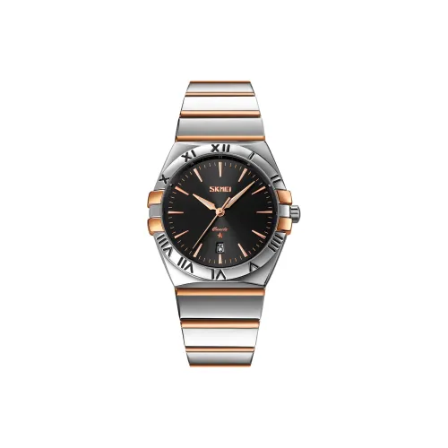 SKMEI Кварцевый механизм нержавеющая сталь ремешок мужские часы черный циферблат