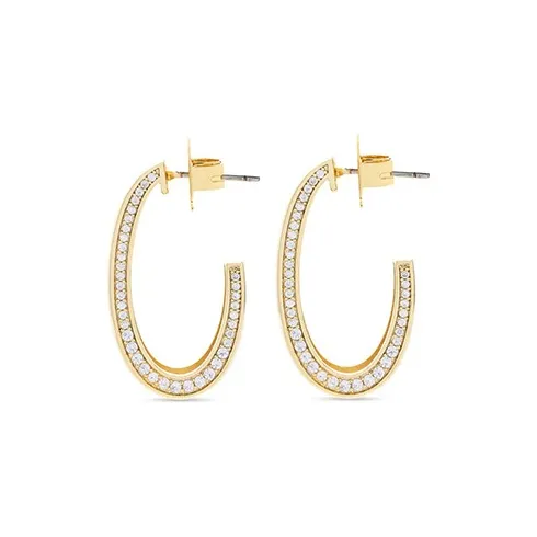 KENNETH JAY LANE 14К Золото Покрытые Серьги из Латунь Женские Золото