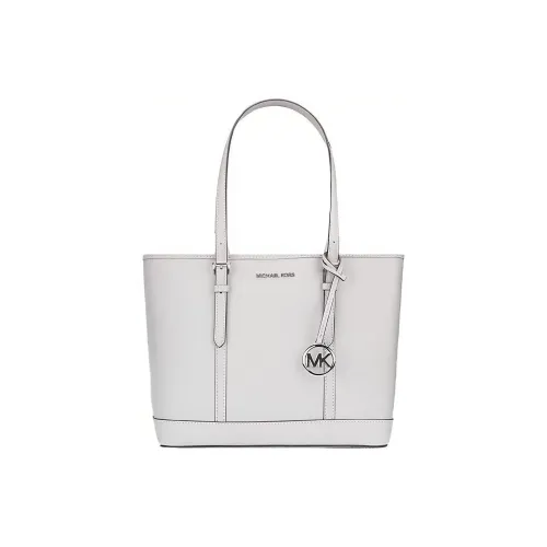 MICHAEL KORS Jet Set Travel Холст Тоут Сумка Сумка для покупок Сумка Сумка через плечо Женская Белая