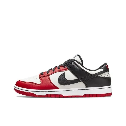Nike Dunk EMB Low Топ Скейтборд Кроссовки Мужские Черный Белый Красный