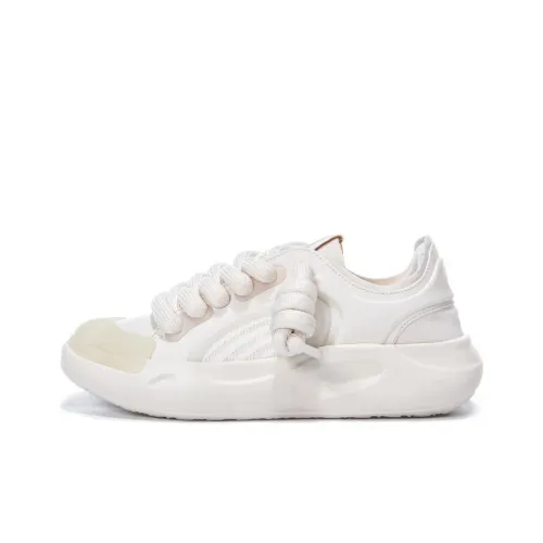 Erke Sheep Slip-resistant Shock Absorbers Low Top Skateboard Shoes Women's Gray White Эрке Sheep Противоскользящие амортизаторы низкие топ скейтборд обувь женская серый белый