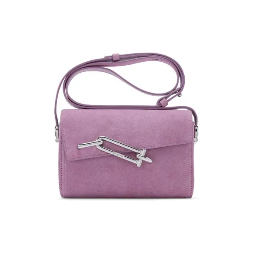 TAD FAB Замшевая ткань Сумка на плечо Средняя Женская Фуксия Бургунди