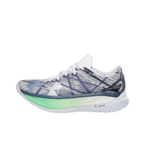 Under Armour Velociti Elite 2 Беговые кроссовки Низкий топ Белый фиолетовый Унисекс