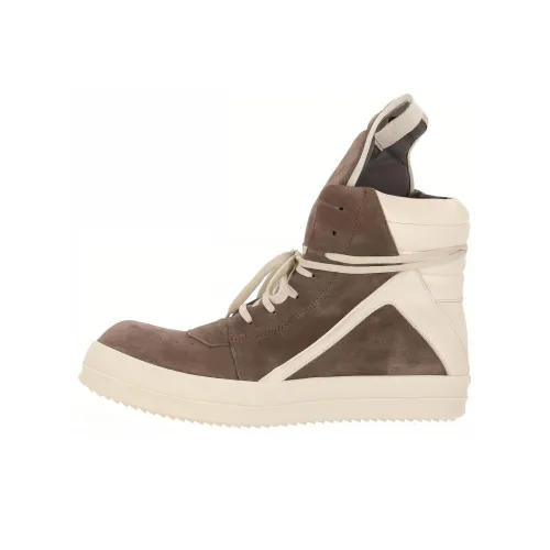 RICK OWENS Скейтборд Кроссовки Высокие Коричневые Мужские