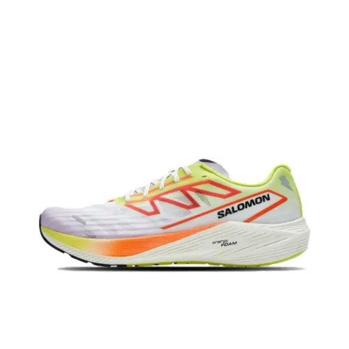 SALOMON AERO VOLT 2 Амортизаторы Slip-resistant устойчивые к истиранию Низкий топ Беговые кроссовки Мужские Желтый зеленый