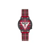 Красный циферблат часов