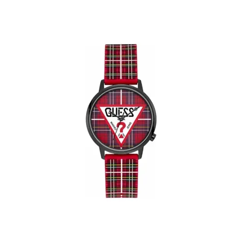 GUESS Наручные часы Кварцевый механизм Силиконовый ремешок 40 мм Красный циферблат Женские часы