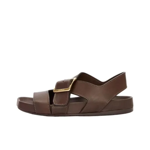 LOEWE Ease Buckle One Ремень Сандалии Коричневый Женские