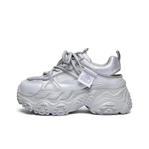 KAPPA массивные кроссовки Low Top Холодный Серый/Серебряный Женские