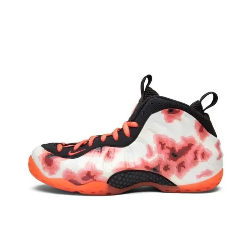 nike Foamposite One Термический Нескользящий Легкий MID Топ Винтажные Баскетбольные Кроссовки Мужские Красные