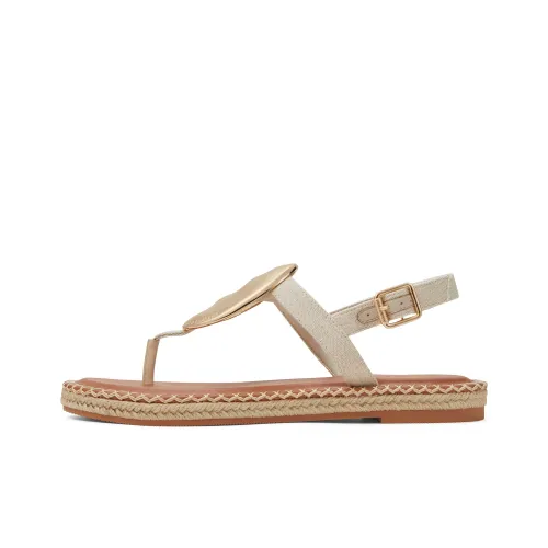 CHARLES KEITH Маленький ck one Ремень Сандалии 2,1 см Женские Бежевый Черный